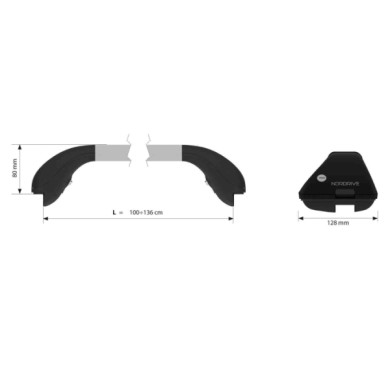 NEUTRO.jpg Snap Alu Coppia Barre Portatutto Telescopiche In Alluminio L 100÷136 Cm A3 Sportback-a4 Avant Barre Snap Alu