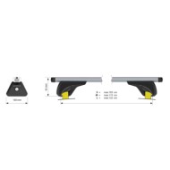 N15065-D-02.JPG Helio In Rail Set Completo Barre Portatutto In Alluminio M Evos Ia Stelvio-a3 Sportback-a4 Avant Set Barre Helio