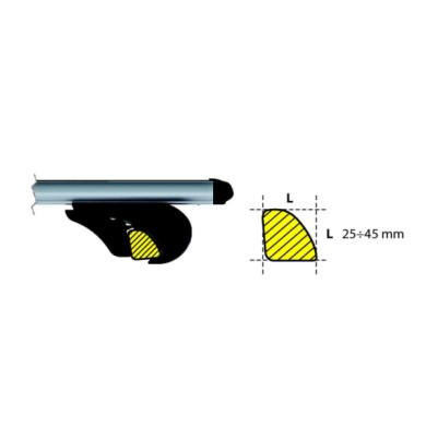 N20012-D-01.JPG Evos Ra (rail Alu) Kit 4 Piedi Per Barre In Alluminio 156 Crosswagon-156 Sportwagon Attacchi Railing Standard