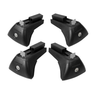 NEUTRO.jpg Evos Is (in Rail Steel) Kit 4 Piedi Per Barre Acciaio Stelvio-a3 Sportback-a4 Avant Attacchi Profilo Integrato