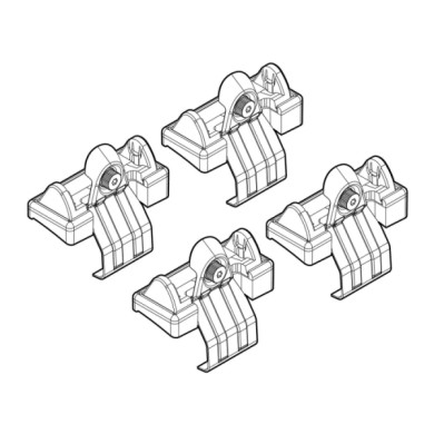 N21014-A-01.JPG Kit Attacchi C014 Honda Hr-v 3p-hr-v 5p Attacchi Tetto Barre Portatutto Auto