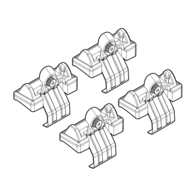 N21021-A-01.JPG Kit Attacchi C021 Honda Jazz Attacchi Tetto Barre Portatutto Auto
