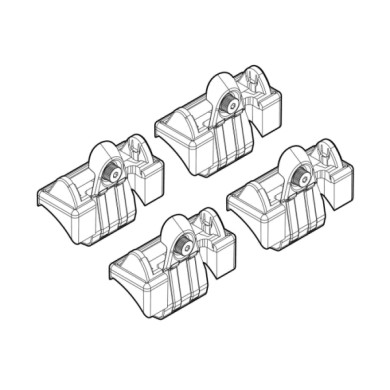 N21024-A-01.JPG Kit Attacchi C024 Volkswagen Polo 3p-polo 5p Attacchi Tetto Barre Portatutto Auto