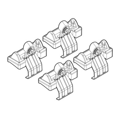 N21025-A-01.JPG Kit Attacchi C025 Bmw Serie 5 (e60) Attacchi Tetto Barre Portatutto Auto