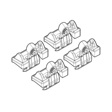 N21054-A-01.JPG Kit Attacchi C054 Volkswagen Fox 3p Attacchi Tetto Barre Portatutto Auto
