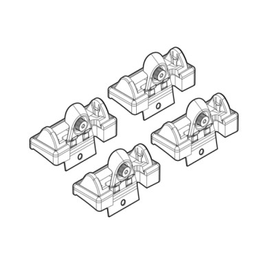 N21058-A-01.JPG Kit Attacchi C058 Sandero-clio Iii 5p-modus Attacchi Tetto Barre Portatutto Auto