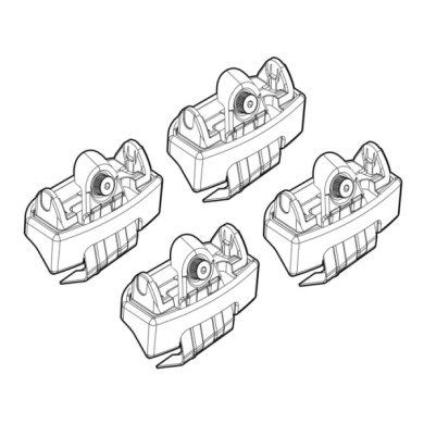 N21102-A-01.JPG Kit Attacchi C102 500-500c-595-695 Biposto Attacchi Tetto Barre Portatutto Auto
