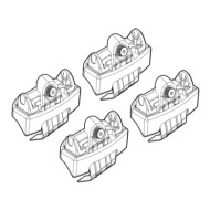 N21102-A-01.JPG Kit Attacchi C102 500-500c-595-695 Biposto Attacchi Tetto Barre Portatutto Auto