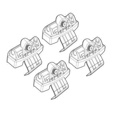 N21122-A-01.JPG Kit Attacchi C122 Audi A4 4p Attacchi Tetto Barre Portatutto Auto