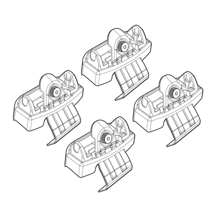 N21122-A-01.JPG Kit Attacchi C122 Audi A4 4p Attacchi Tetto Barre Portatutto Auto