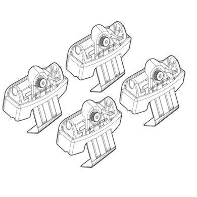 N21127-A-01.JPG Kit Attacchi C127 Volkswagen Polo 5p Attacchi Tetto Barre Portatutto Auto