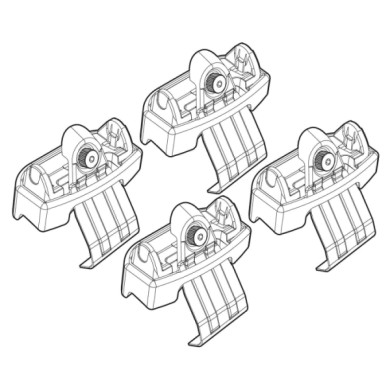 N21140-A-01.JPG Kit Attacchi C140 Toyota Verso-s Attacchi Tetto Barre Portatutto Auto