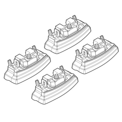 N21145-A-01.JPG Kit Attacchi C145 Mercedes Classe B Attacchi Tetto Barre Portatutto Auto