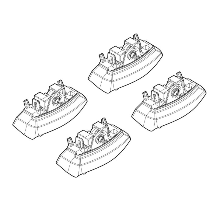 N21154-A-01.JPG Kit Attacchi C154 Opel Adam-adam Rocks Attacchi Tetto Barre Portatutto Auto