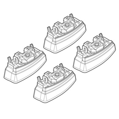 N21158-A-01.JPG Kit Attacchi C158 Mercedes Classe C 4p-classe E 4p Attacchi Tetto Barre Portatutto Auto