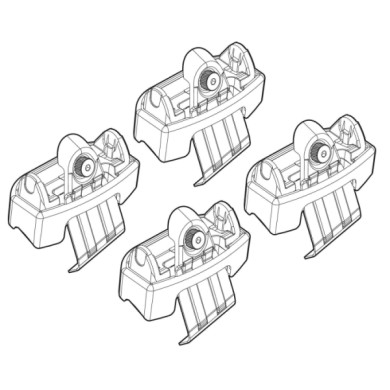 N21162-A-01.JPG Kit Attacchi C162 Fiat Freemont Attacchi Tetto Barre Portatutto Auto