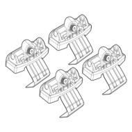 N21172-A-01.JPG Kit Attacchi C172 Renault Twingo-twingo Open Air Attacchi Tetto Barre Portatutto Auto