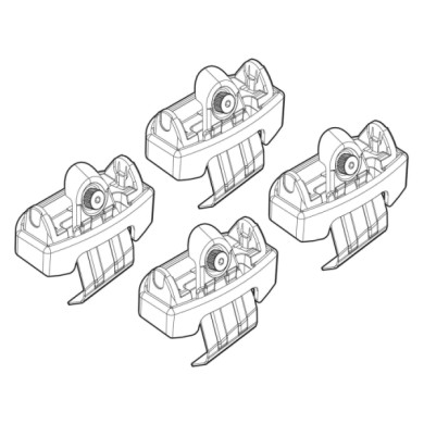 N21196-A-01.JPG Kit Attacchi C196 Honda Jazz Attacchi Tetto Barre Portatutto Auto