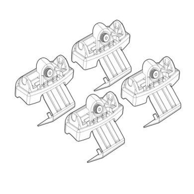 N21240-A-01.JPG Kit Attacchi C240 Opel Mokka Attacchi Tetto Barre Portatutto Auto