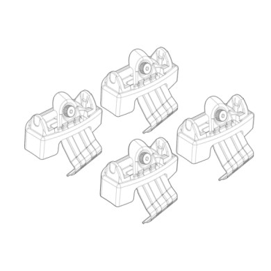 N21247-A-01.JPG Kit Attacchi C247 2 Hybrid 5p-yaris 5p Attacchi Tetto Barre Portatutto Auto