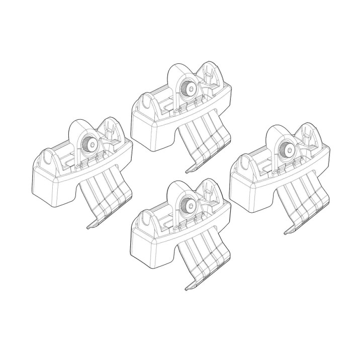 N21247-A-01.JPG Kit Attacchi C247 2 Hybrid 5p-yaris 5p Attacchi Tetto Barre Portatutto Auto