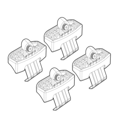 N21253-A-01.JPG Kit Attacchi C253 Evo 4 Attacchi Tetto Barre Portatutto Auto