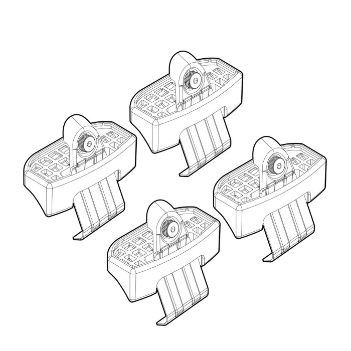 N21253-A-01.JPG Kit Attacchi C253 Evo 4 Attacchi Tetto Barre Portatutto Auto