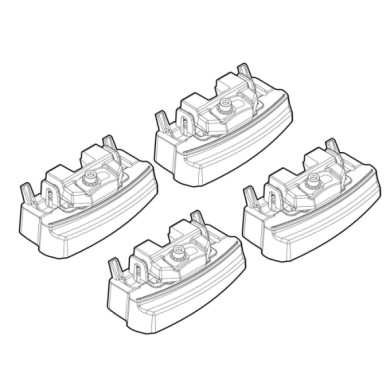 N21262-A-01.JPG Kit Attacchi C262 Mercedes Classe E 4p Attacchi Tetto Barre Portatutto Auto