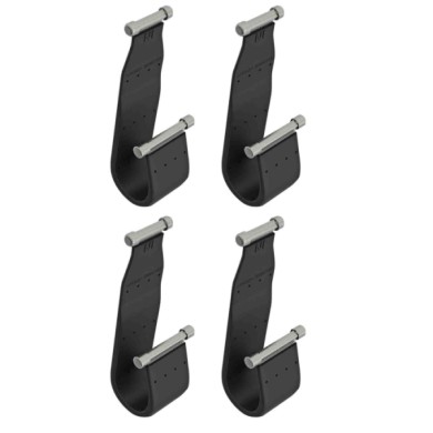 NEUTRO.jpg Kit 4 Cinghie Per Barre Snap F1 Berlingo M Attacchi Railing Standard Barre Portatutto Auto