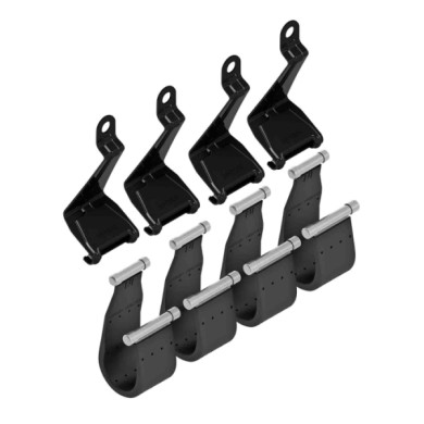 NEUTRO.jpg Kit 4 Cinghie Per Barre Snap F3 Dacia Duster Attacchi Railing Standard Barre Portatutto Auto