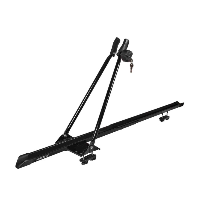 N50100-S-02.JPG Bike One Porta Bicicletta In Acciaio Nero Portabiciclette Da Tetto Portabiciclette