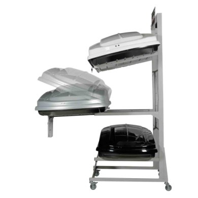 N60030-S-01.JPG Espositore Con Ruote Per 3 Box Tetto Accessori E Ricambi Box Tetto