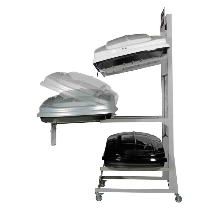 N60030-S-01.JPG Espositore Con Ruote Per 3 Box Tetto Accessori E Ricambi Box Tetto