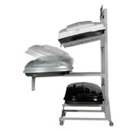 N60030-S-01.JPG Espositore Con Ruote Per 3 Box Tetto Accessori E Ricambi Box Tetto
