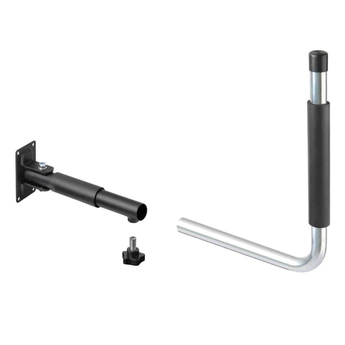 N60050-S-01.JPG Coppia Supporti Da Parete Per Box Tetto Tipo 1 Laterale Accessori E Ricambi Box Tetto
