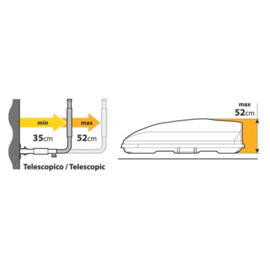 N60050-A-01.JPG Coppia Supporti Da Parete Per Box Tetto Tipo 1 Laterale Accessori E Ricambi Box Tetto