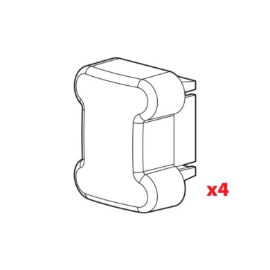 N99996-D-01.JPG Set 4 Tappi Per Barre Kargo Ricambi Nordrive Ricambi Portaggio