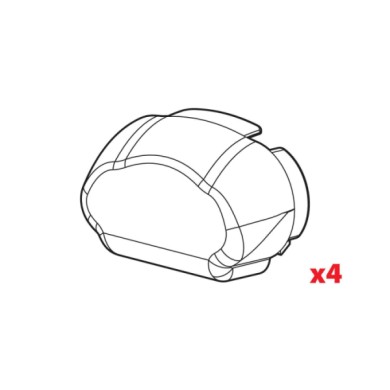 N99998-D-01.JPG Set 4 Tappi Per Barre Kuma Ricambi Nordrive Ricambi Portaggio