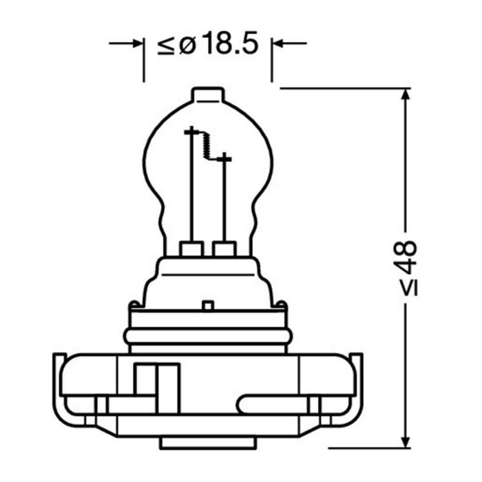 O2504-S-01.JPG 12v Original Line Psx24w 24w Pg20 7 1 Pz Scatola Original Line 12v Osram Alogene