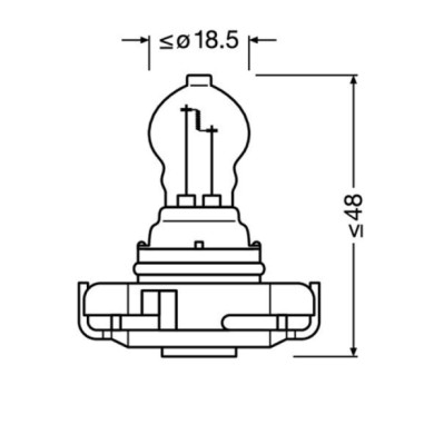 O5202-S-01.JPG 12v Original Line Ps24w 24w Pg20 3 1 Pz Scatola Original Line 12v Osram Alogene