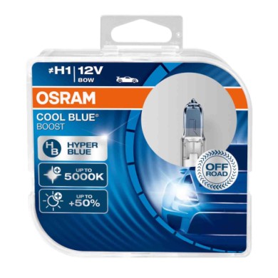 P14v5S.JPG 12v Cool Blue Boost (h1) 80w P14 5s 2 Pz Scatola Plast. Cool Blue Boost 12v Osram Alogene