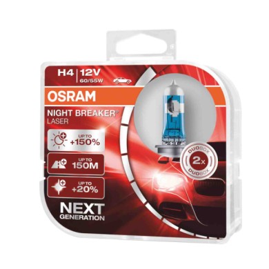P43T.JPG 12v Night Breaker Laser H4 60/55w P43t 2 Pz Scatola Plast. Night Breaker Laser 12v Osram Alogene