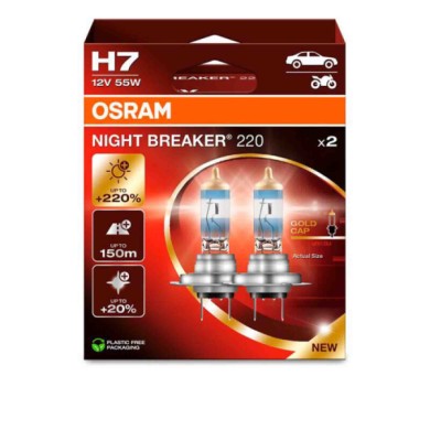 O64210NB2202HB-S-01.JPG 12v Night Breaker 220 H7 55w Px26d 2 Pz Scatola Night Breaker 220 12v Osram Alogene