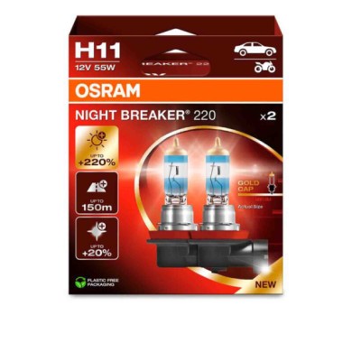O64211NB2202HB-S-01.JPG 12v Night Breaker 220 H11 55w Pgj19 2 2 Pz Scatola Night Breaker 220 12v Osram Alogene