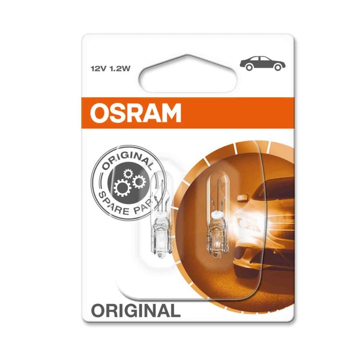 W2X4v6D.JPG 12v Original Line 1 2w W2x4 6d 2 Pz Blister Original Line 12v Ausiliarie Osram Alogene