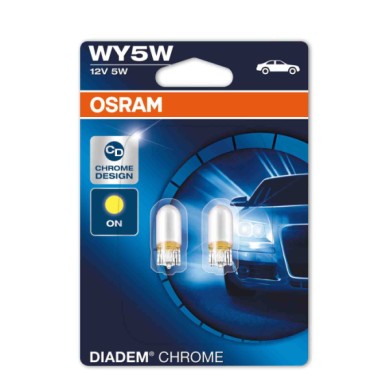 W2v1X9v5D.JPG 12v Diadem Chrome Wy5w 5w W2 1x9 5d 2 Pz Blister Arancio Diadem 12v Osram Alogene