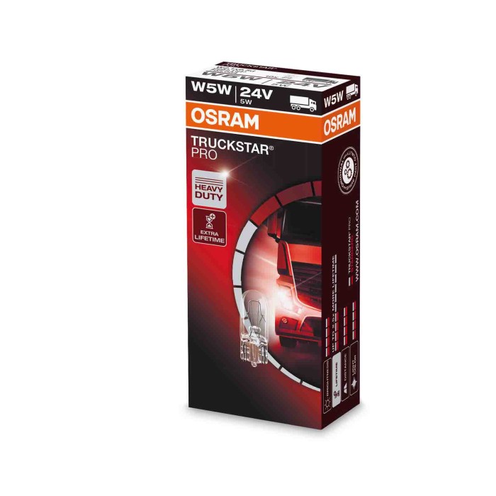 W2v1X9v5D.JPG 24v Truckstar Pro W5w 5w W2 1x9 5d 1 Pz Sfuso Truckstar Pro 24v Osram Alogene