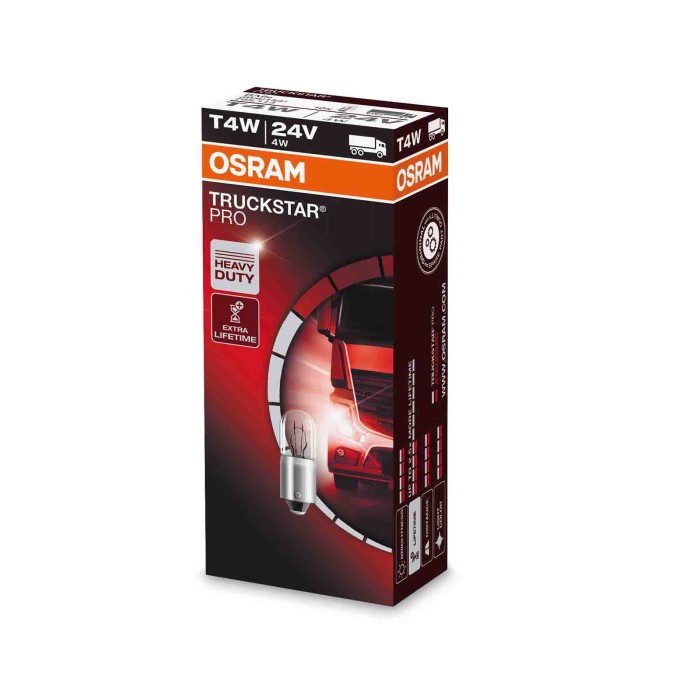 BA9S.JPG 24v Truckstar Pro T4w 4w Ba9s 1 Pz Sfuso Truckstar Pro 24v Osram Alogene