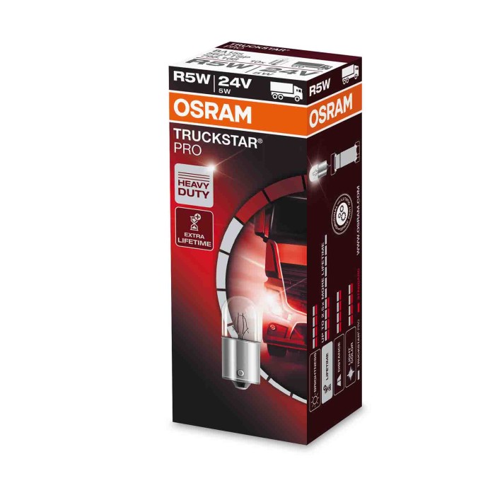 BA15S.JPG 24v Truckstar Pro R5w 5w Ba15s 1 Pz Sfuso Truckstar Pro 24v Osram Alogene