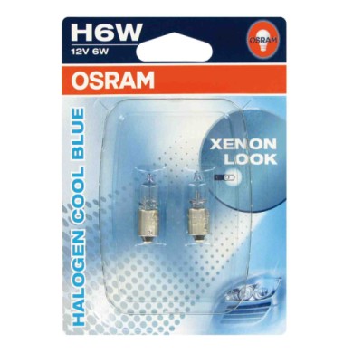 BAX9S.JPG 12v Cool Blue H6w 6w Bax9s 2 Pz Blister Cool Blue 12v Osram Alogene